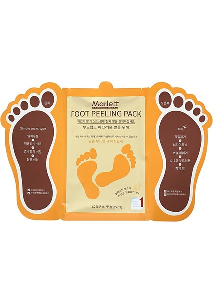 Foot Peeling Pack - Professıonal Çorap Tipi Ayak Peeling Maskesi Ayak Maskesi