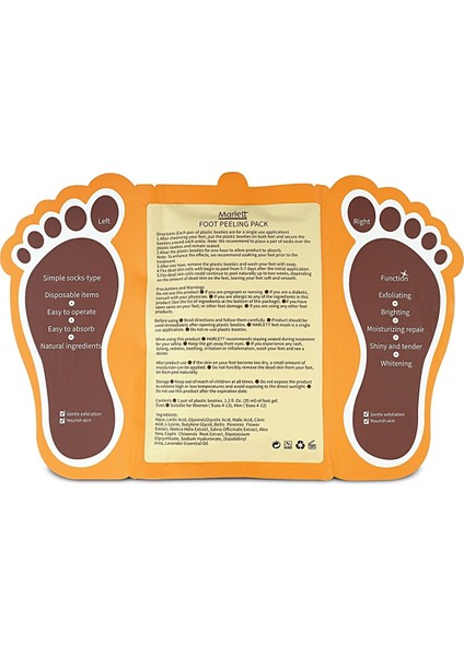 Foot Peeling Pack - Professıonal Çorap Tipi Ayak Peeling Maskesi Ayak Maskesi