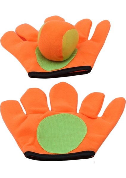 Açık Hava Spor Oyuncakları Çocuklar Peluş Yapışkan Top Yakalama Eldiven Seti, Boyut: L (Yurt Dışından)