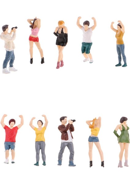 5 Adet 1:64 Reçine Insan Grubu Oyun Tarlası Min Peels Rakamları - A (Yurt Dışından) modelleri