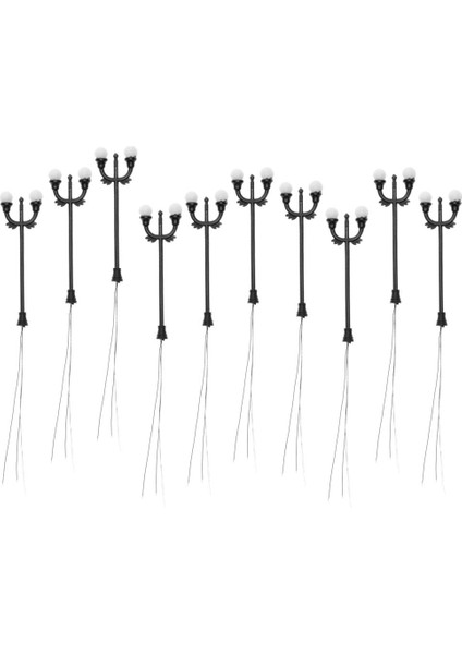 10 Model Demiryolları Avlu Aydınlatma Kablo Lampost Düzenlemesi ile LED Sokak Işıkları (Yurt Dışından)