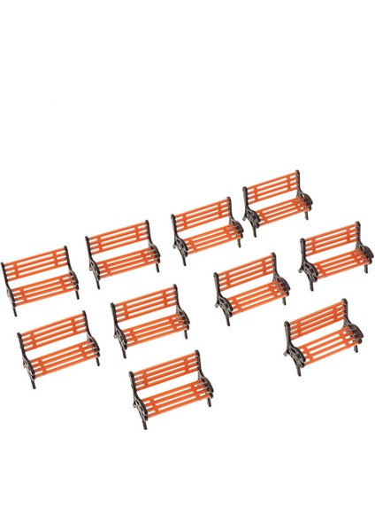 10 Adet Park Tezgah Modeli Beyaz 1:75 Dollhouse Düzeni Ekranı Için Oo Ölçeği G (Yurt Dışından)