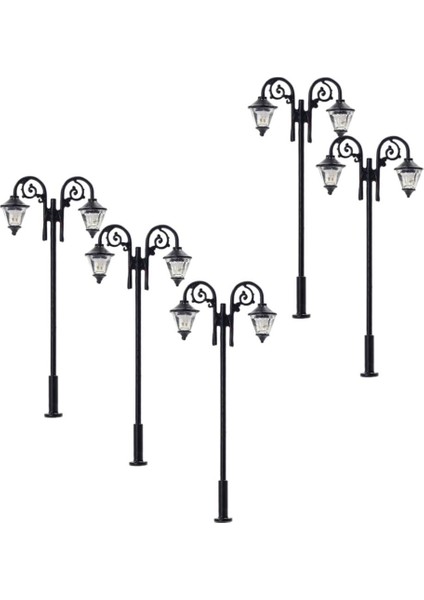 5 Adet 1:87 Mini Garden Street Demiryolu Lampost Işıkları Düzen Dekor 6.5cm (Yurt Dışından) modelleri