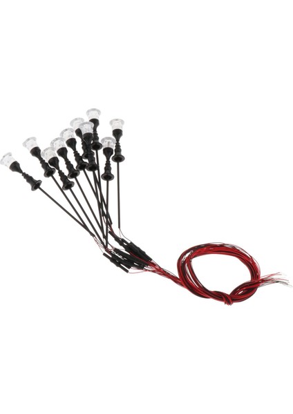 10 Adet Mini Street Lights Bahçe Minyatür Lampost 1: 100-1: 150 Gauge Ho Tt N (Yurt Dışından) modelleri