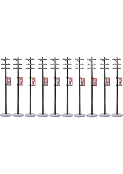 Tren Demiryolları Için 10X Plastik Mini Söndürülebilir Elektrik Hattı Kutbu /100 8.1cm (Yurt Dışından) indirimleri