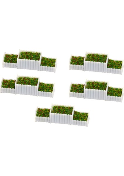 5x Ho Ölçek 1: 100 E Demiryolu Diorama Aksesuarları Için Şekil Çiçekler Bitki (Yurt Dışından) fırsatları
