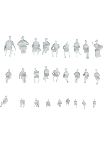 Paketler 1/beyaz Mini Oturma Duruşları Insanlar Düzeni Manzara Kum Tablosu 28MM (Yurt Dışından) indirimleri