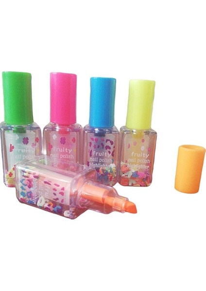 Oje Görünümlü Fosforlu Kalem 5'li fiyatları