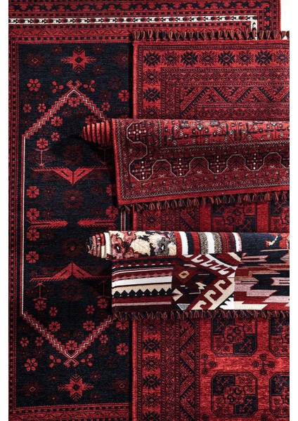 Afgan Tarzı Altı Kaymaz Kilim