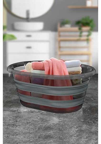 Katlanabilir Akordiyon Çamaşır Sepeti - Vip Platin Serisi