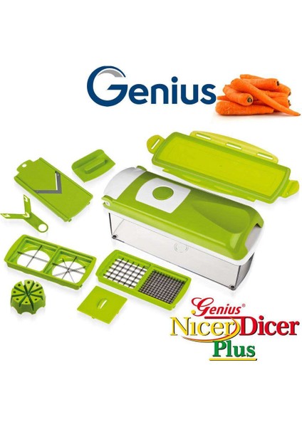 Nicer Dicer Plus Doğrayıcı Rende Mutfak Robotu Çok Fonksiyonlu Soğan Sebze Dilimleyici Doğrama