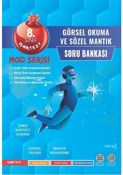 Nartest Yayınevi 8. Sınıf Mod Görsel Okuma ve Sözel Mantık Soru Bankası