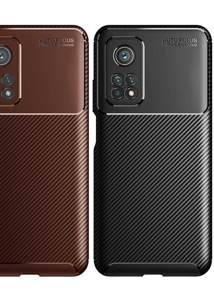 Xiaomi Mi 10T Pro Karbon Görünüm Negro Silikon Kılıf Ekran Koruyucu modelleri