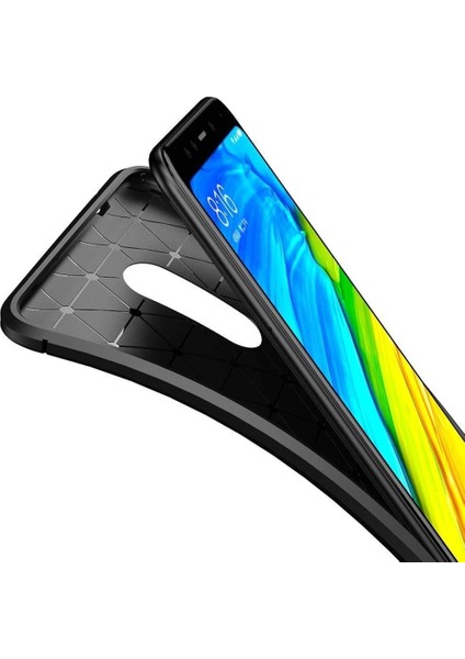 Xiaomi Redmi 5 Plus Karbon Görünüm Negro Silikon Kılıf Ekran Koruyucu modelleri