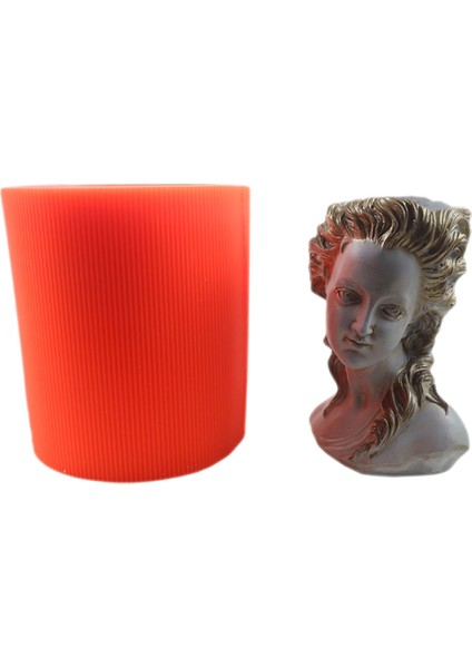 Juilet Büstü Beton Saksı Silikon Kalıbı - 186