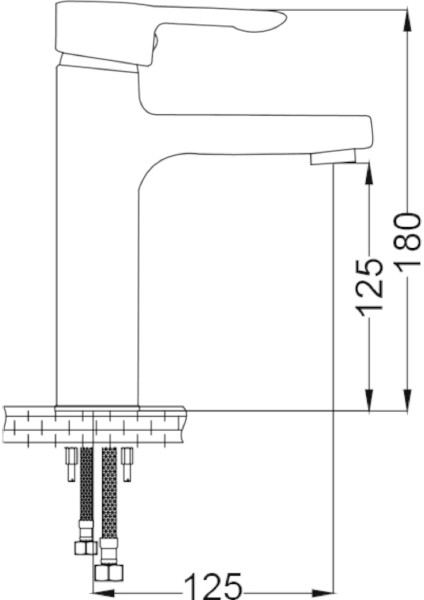 Loft Black Lavabo Bataryası - 50508-S