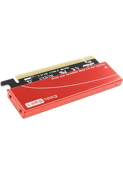 M.2 Nvme SSD Ngff Pcıe 3.0 X16 Adaptörü, M Tuşunu Destekler 2230-2280 Kırmızı (Yurt Dışından)