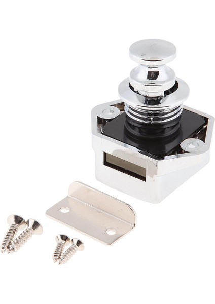 Pearl Chrome Anahtarsız Dolap Push Mandal Kilidi Rv Dolap Karavan Kilidi (Yurt Dışından)