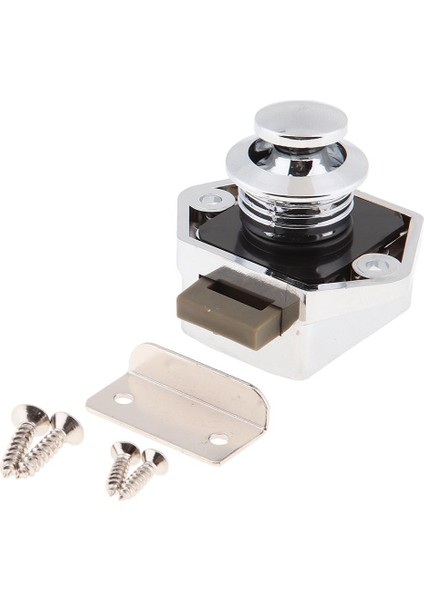Pearl Chrome Anahtarsız Dolap Push Mandal Kilidi Rv Dolap Karavan Kilidi (Yurt Dışından)