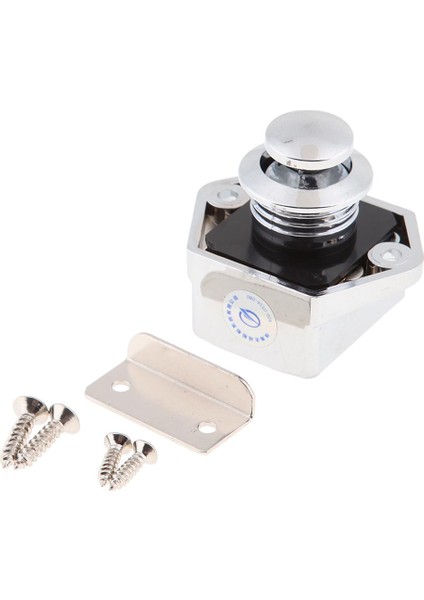 Pearl Chrome Anahtarsız Dolap Push Mandal Kilidi Rv Dolap Karavan Kilidi (Yurt Dışından)