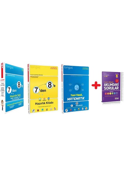 7. Sınıf Yeni Nesil 7'den 8'e Hazırlık Seti 7 Den 8 E Hazırlık 8. Sınıf LGS 3 Kitap
