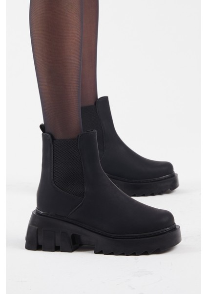 Kadın Siyah Cilt Lastikli Rahat Kalıp Bot fiyatları