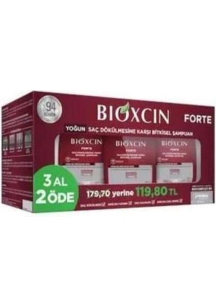 Forte 3 Al 2 Öde Şampuan 3'lü Serum