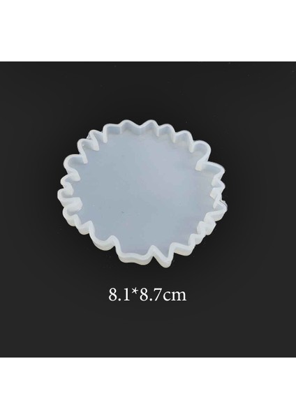 Bardak Altı Tırtıklı Epoksi,Mum,Sabun ve Beton Kalıbı -Kod: 32