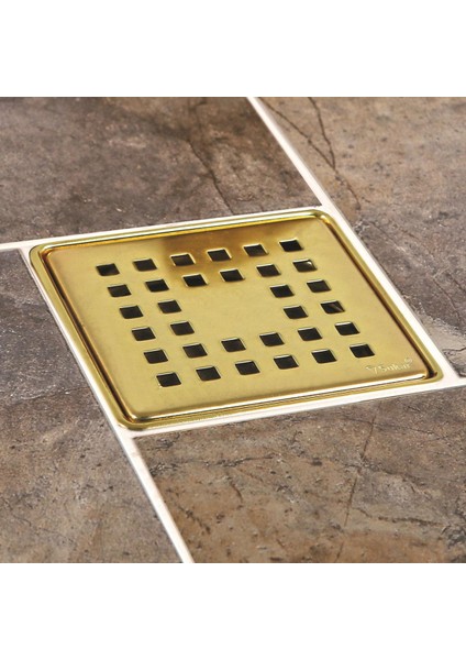 10X10 Altın Çelik Kare Izgaralı Yer Süzgeci 1041-1285022-71 fiyatları