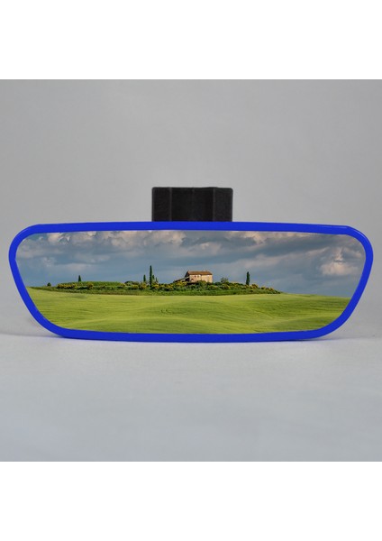 Pırlanta-3 Dik Kollu Universal Dikiz Aynası 17X5 cm Mavi
