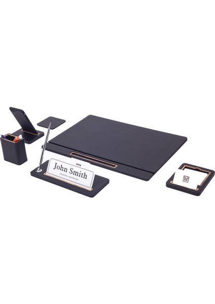 Cavalli Deri Sümen Takımı 6 Parça Kapaklı Model Masa Isimlikli