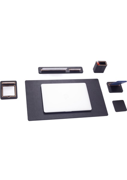 Rigel Deri Sümen Takımı 6 Parça Masa Isimlikli fırsatları