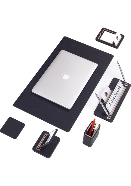 Capella Deri Sümen Takımı 6 Parça Masa Isimlikli fiyatları