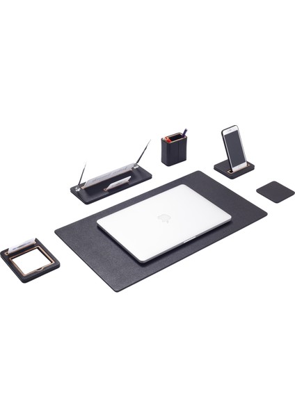 Capella Deri Sümen Takımı 6 Parça Masa Isimlikli fırsatları