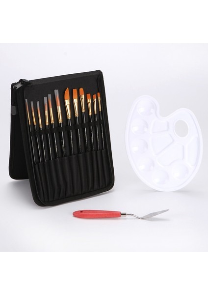 12 Adet/set Çok Fonksiyonlu Gouache Yağı Fırçası Siyah(Yurt Dışından) fiyatları