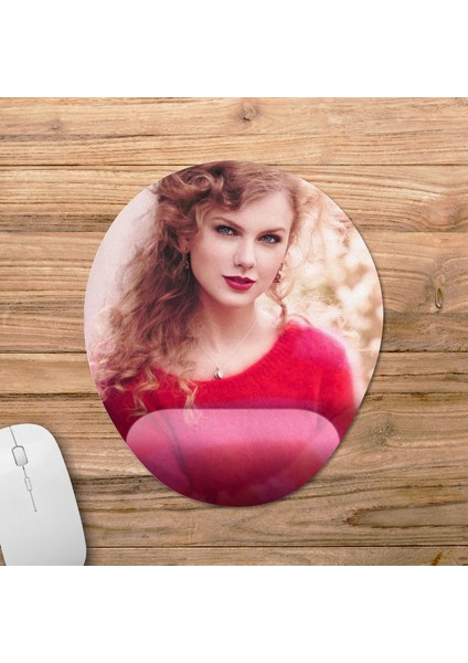 Taylor Swift Bilek Destekli Mousepad Model - 6 Oval