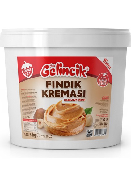 5 kg Fındık Kreması Ekstra