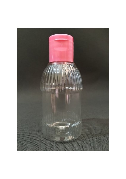 0 ml Flip Top Pembe Kapaklı Est Likit Mürekkep Dezenfektan Kolonya Boş Plastik Şişesi
