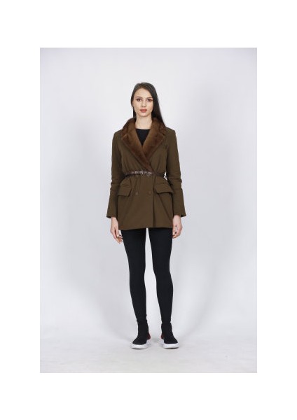 Kadın Oversize Haki Blazer Ceket indirimleri
