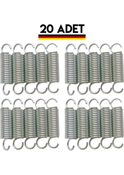 Fırınlanmış Sıkı Sargılı Step Trambolin Yayı 8,5 cm - 20 Adet