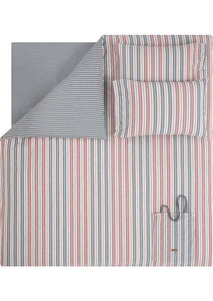 Bedding Romina Tek Kişilik İpliği Boyalı Nevresim Takımı - Koyu Indigo