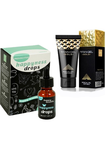 Happyness Drops Kadin Damla ve Titan-Gel-Gold