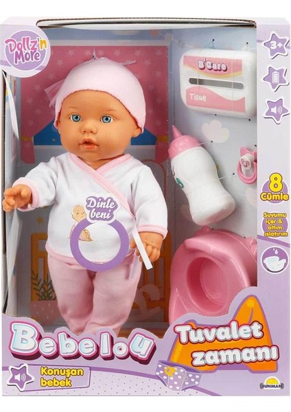 Bebelou Tuvalet Zamanı Sesli Bebek