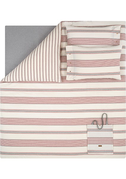 Bedding Silva Çift Kişilik İpliği Boyalı Nevresim Takımı - Kırmızı modelleri