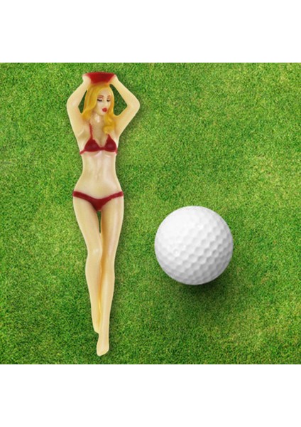 Yenilik Golf Tees Lady Bikini Kız Bekar Partisi Golf Eğitimi Kırmızı Favorileri (Yurt Dışından) fırsatları