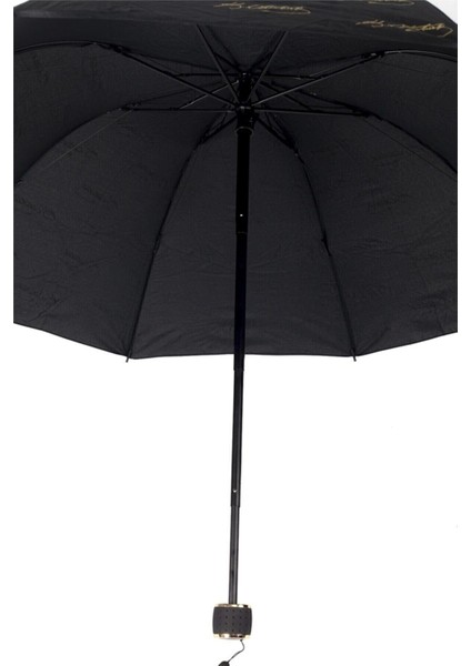 Siyah Atatürk Imza Desenli Manuel Şemsiye fiyatları