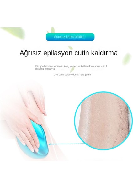 Qıngyu Ağrısız Epilasyon Aracı Peeling Epilasyon Ev Epilasyon Ölçer Öğütücü