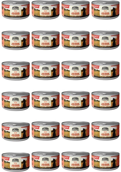 Premium Pate (Ezme) Somon Balıklı ve Tavuklu Kedi Konservesi 85 gr x 24 Adet