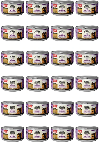 Premium Pate (Ezme) Tavuklu ve Balıklı Yavru Kedi Konservesi 85 gr x 24 Adet