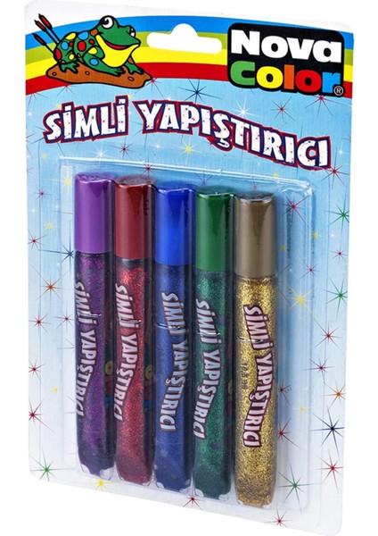 5 Renk Slime Için Simli Yapıştırıcı